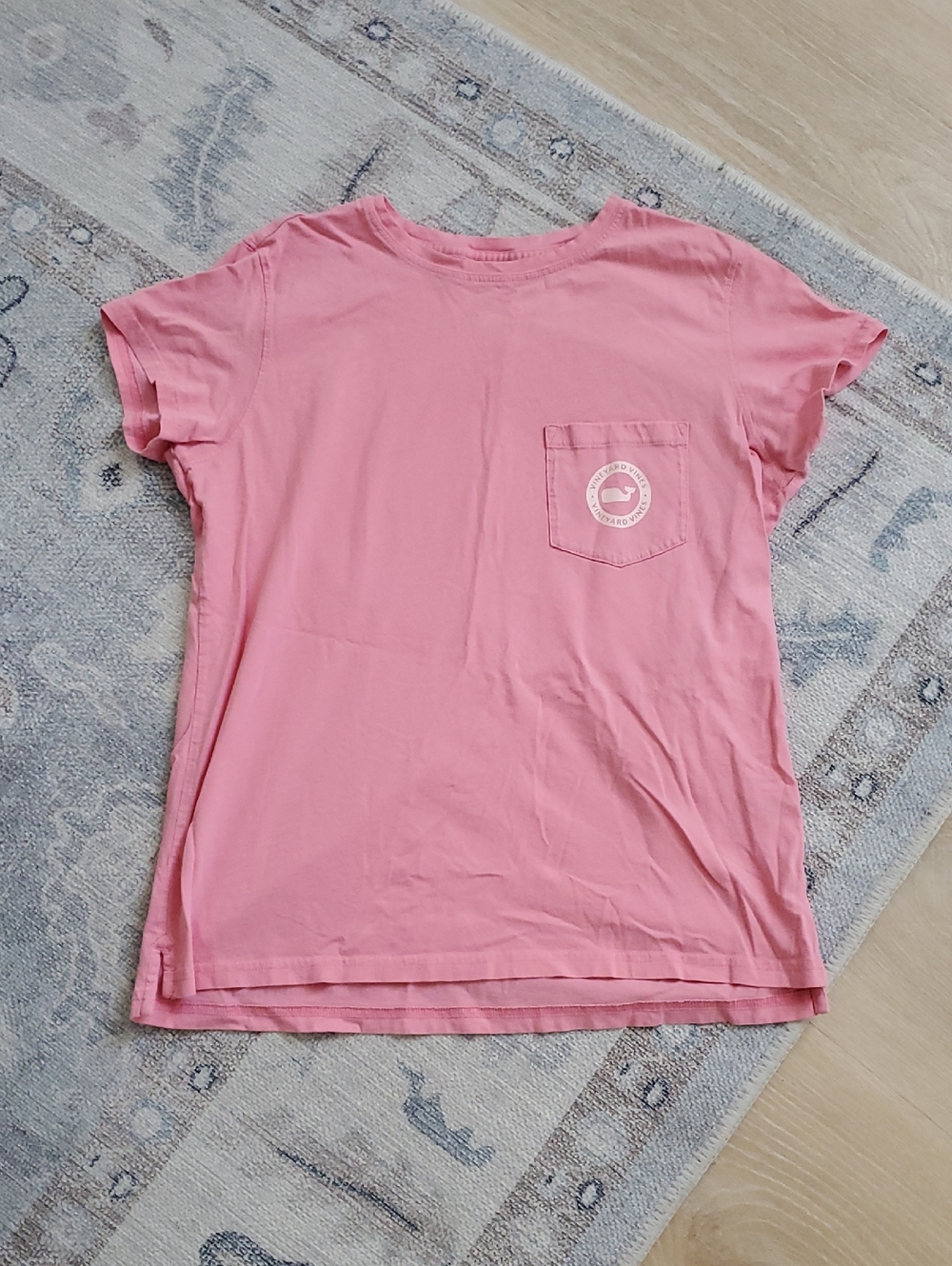 Vineyard Vines Whale Pocket Short Sleeve Pink T-shirt SzXS